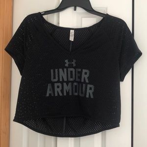 NWOT Under Armour Mesh Crop Top